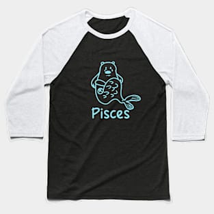 Pisces Bear Cute 2 Baseball T-Shirt